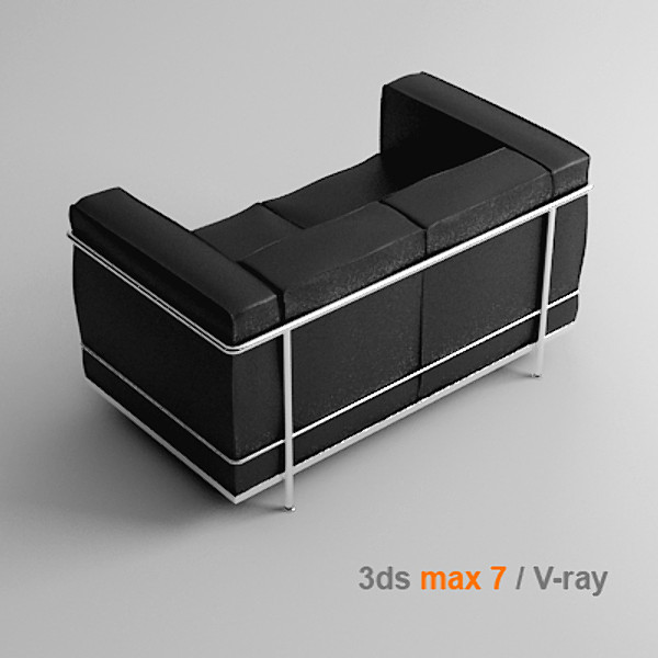 maya le corbusier 2 - lc2 2 seats by lajhar